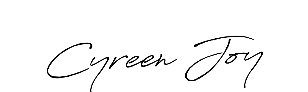 Make a beautiful signature design for name Cyreen Joy. With this signature (Antro_Vectra_Bolder) style, you can create a handwritten signature for free. Cyreen Joy signature style 7 images and pictures png