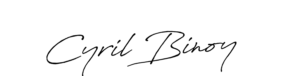 Use a signature maker to create a handwritten signature online. With this signature software, you can design (Antro_Vectra_Bolder) your own signature for name Cyril Binoy. Cyril Binoy signature style 7 images and pictures png