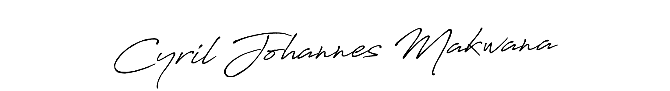 How to make Cyril Johannes Makwana name signature. Use Antro_Vectra_Bolder style for creating short signs online. This is the latest handwritten sign. Cyril Johannes Makwana signature style 7 images and pictures png