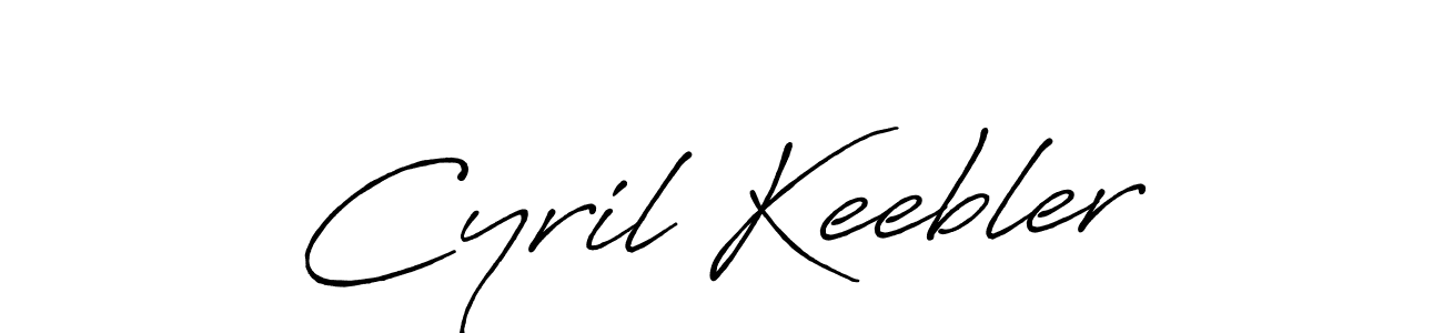 Make a beautiful signature design for name Cyril Keebler. With this signature (Antro_Vectra_Bolder) style, you can create a handwritten signature for free. Cyril Keebler signature style 7 images and pictures png