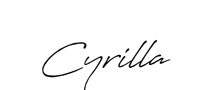 How to make Cyrilla name signature. Use Antro_Vectra_Bolder style for creating short signs online. This is the latest handwritten sign. Cyrilla signature style 7 images and pictures png