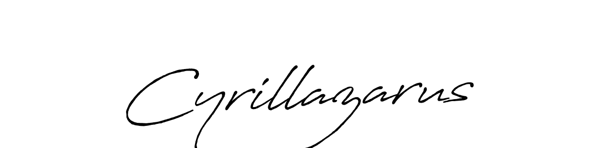 Use a signature maker to create a handwritten signature online. With this signature software, you can design (Antro_Vectra_Bolder) your own signature for name Cyrillazarus. Cyrillazarus signature style 7 images and pictures png