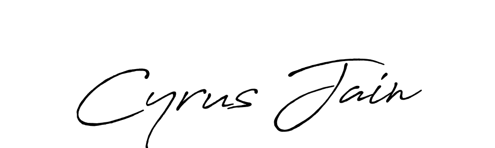 The best way (Antro_Vectra_Bolder) to make a short signature is to pick only two or three words in your name. The name Cyrus Jain include a total of six letters. For converting this name. Cyrus Jain signature style 7 images and pictures png