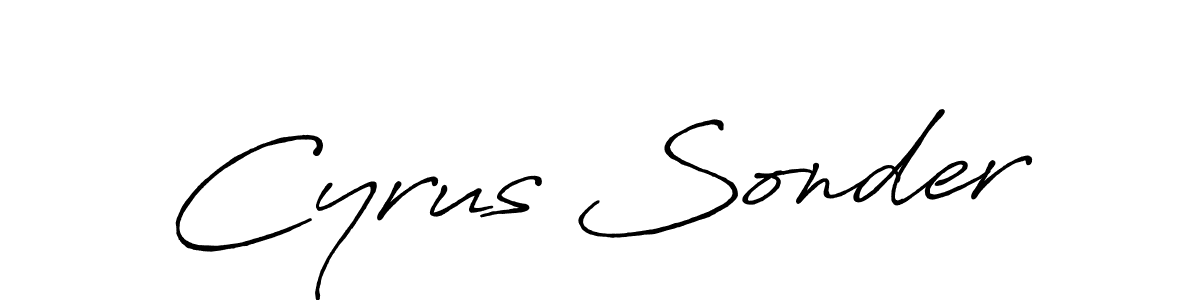 if you are searching for the best signature style for your name Cyrus Sonder. so please give up your signature search. here we have designed multiple signature styles  using Antro_Vectra_Bolder. Cyrus Sonder signature style 7 images and pictures png