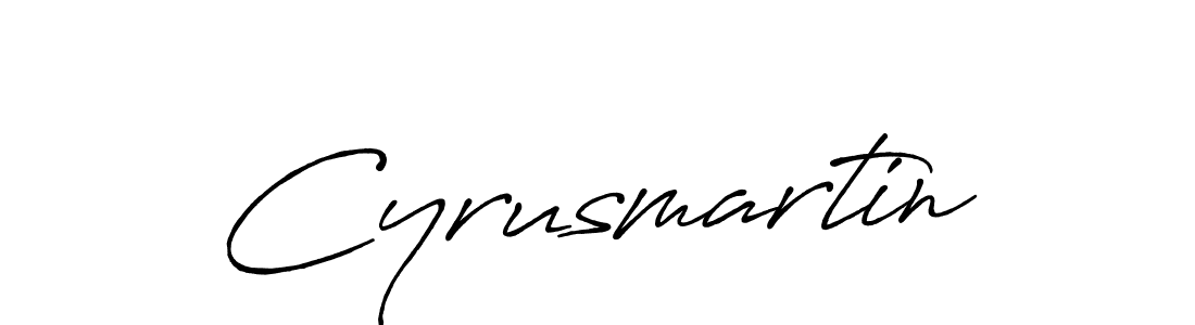 How to make Cyrusmartin name signature. Use Antro_Vectra_Bolder style for creating short signs online. This is the latest handwritten sign. Cyrusmartin signature style 7 images and pictures png