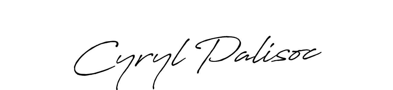 Make a beautiful signature design for name Cyryl Palisoc. With this signature (Antro_Vectra_Bolder) style, you can create a handwritten signature for free. Cyryl Palisoc signature style 7 images and pictures png