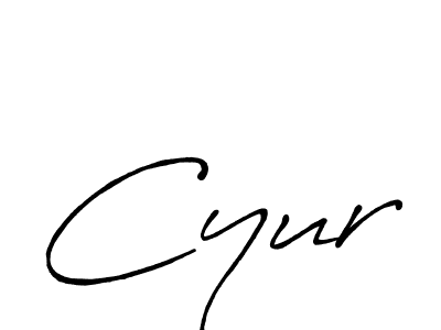 Design your own signature with our free online signature maker. With this signature software, you can create a handwritten (Antro_Vectra_Bolder) signature for name Cyur. Cyur signature style 7 images and pictures png