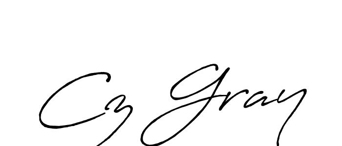 You should practise on your own different ways (Antro_Vectra_Bolder) to write your name (Cz Gray) in signature. don't let someone else do it for you. Cz Gray signature style 7 images and pictures png