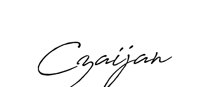 Once you've used our free online signature maker to create your best signature Antro_Vectra_Bolder style, it's time to enjoy all of the benefits that Czaijan name signing documents. Czaijan signature style 7 images and pictures png