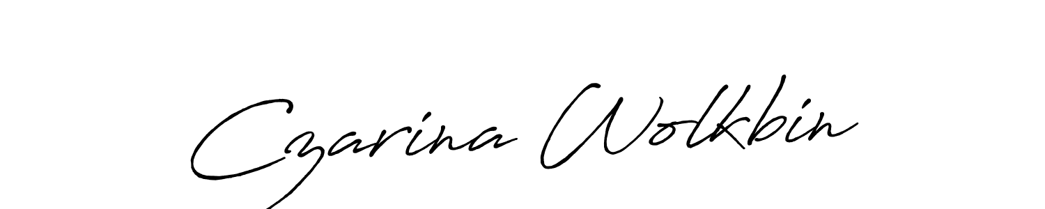 Also we have Czarina Wolkbin name is the best signature style. Create professional handwritten signature collection using Antro_Vectra_Bolder autograph style. Czarina Wolkbin signature style 7 images and pictures png