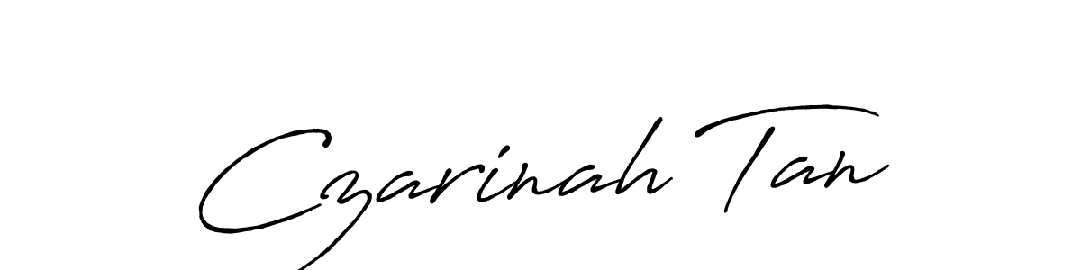 How to make Czarinah Tan signature? Antro_Vectra_Bolder is a professional autograph style. Create handwritten signature for Czarinah Tan name. Czarinah Tan signature style 7 images and pictures png