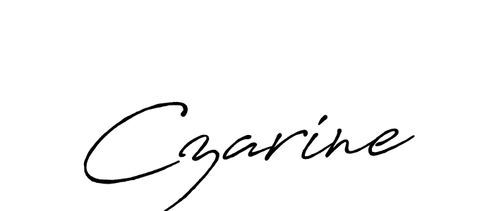 Czarine stylish signature style. Best Handwritten Sign (Antro_Vectra_Bolder) for my name. Handwritten Signature Collection Ideas for my name Czarine. Czarine signature style 7 images and pictures png