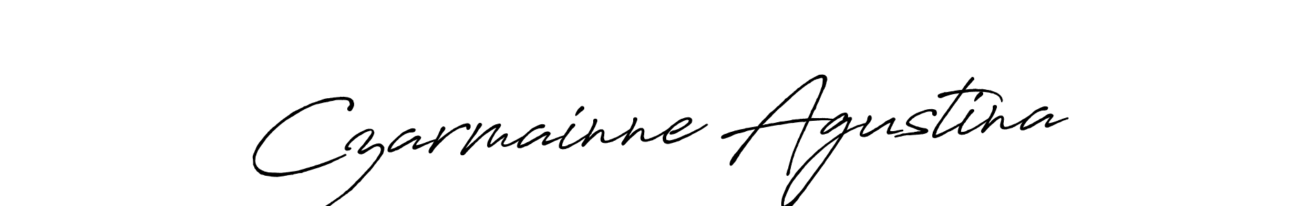 Use a signature maker to create a handwritten signature online. With this signature software, you can design (Antro_Vectra_Bolder) your own signature for name Czarmainne Agustina. Czarmainne Agustina signature style 7 images and pictures png