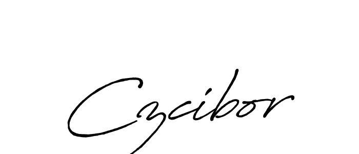 Use a signature maker to create a handwritten signature online. With this signature software, you can design (Antro_Vectra_Bolder) your own signature for name Czcibor. Czcibor signature style 7 images and pictures png