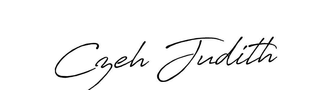 Design your own signature with our free online signature maker. With this signature software, you can create a handwritten (Antro_Vectra_Bolder) signature for name Czeh Judith. Czeh Judith signature style 7 images and pictures png