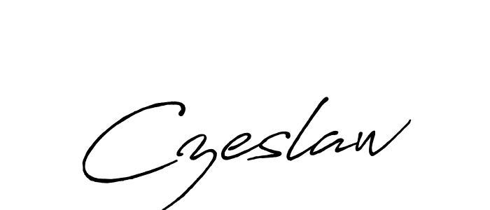 Design your own signature with our free online signature maker. With this signature software, you can create a handwritten (Antro_Vectra_Bolder) signature for name Czeslaw. Czeslaw signature style 7 images and pictures png