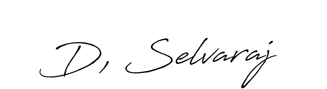 if you are searching for the best signature style for your name D, Selvaraj. so please give up your signature search. here we have designed multiple signature styles  using Antro_Vectra_Bolder. D, Selvaraj signature style 7 images and pictures png