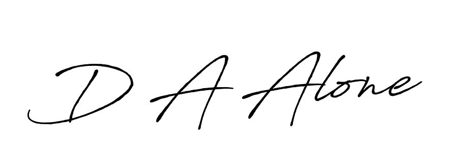 D A Alone stylish signature style. Best Handwritten Sign (Antro_Vectra_Bolder) for my name. Handwritten Signature Collection Ideas for my name D A Alone. D A Alone signature style 7 images and pictures png