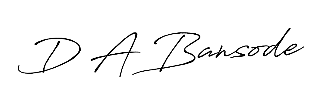 You should practise on your own different ways (Antro_Vectra_Bolder) to write your name (D A Bansode) in signature. don't let someone else do it for you. D A Bansode signature style 7 images and pictures png