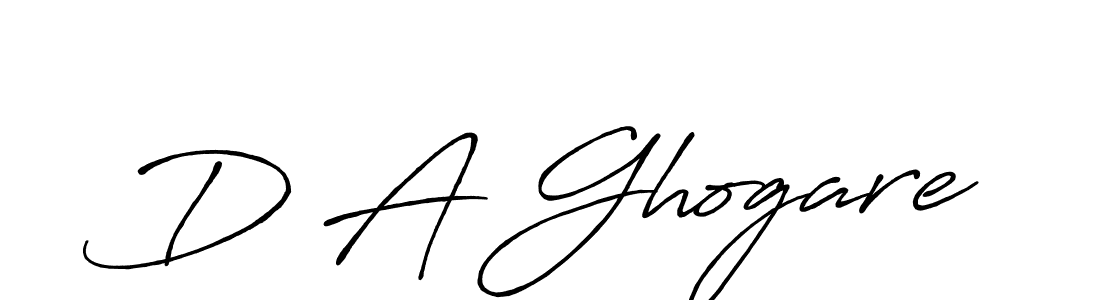 D A Ghogare stylish signature style. Best Handwritten Sign (Antro_Vectra_Bolder) for my name. Handwritten Signature Collection Ideas for my name D A Ghogare. D A Ghogare signature style 7 images and pictures png