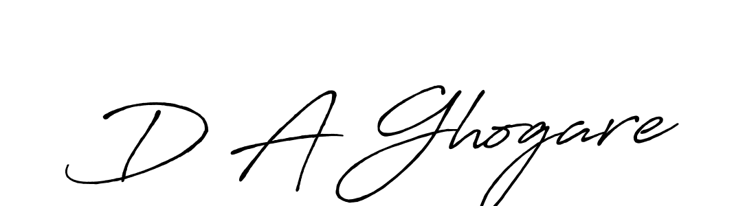 D A Ghogare stylish signature style. Best Handwritten Sign (Antro_Vectra_Bolder) for my name. Handwritten Signature Collection Ideas for my name D A Ghogare. D A Ghogare signature style 7 images and pictures png