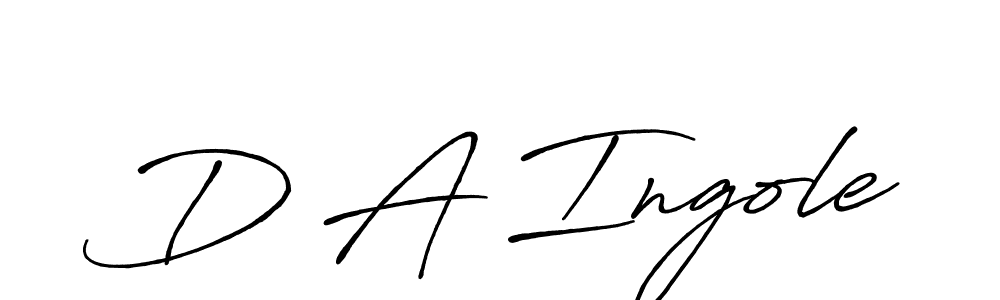 Also You can easily find your signature by using the search form. We will create D A Ingole name handwritten signature images for you free of cost using Antro_Vectra_Bolder sign style. D A Ingole signature style 7 images and pictures png