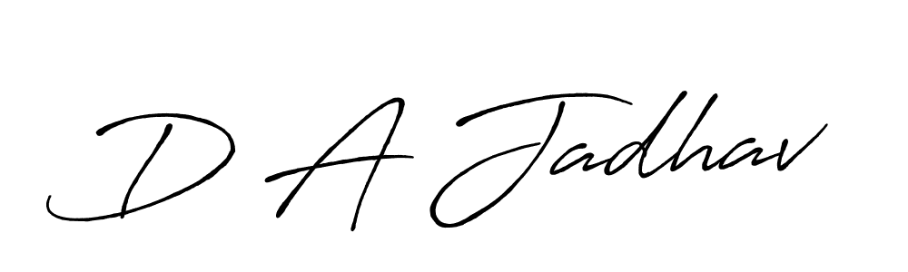 You should practise on your own different ways (Antro_Vectra_Bolder) to write your name (D A Jadhav) in signature. don't let someone else do it for you. D A Jadhav signature style 7 images and pictures png