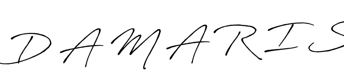 The best way (Antro_Vectra_Bolder) to make a short signature is to pick only two or three words in your name. The name D A M A R I S include a total of six letters. For converting this name. D A M A R I S signature style 7 images and pictures png