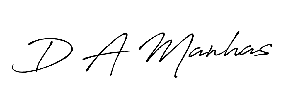 if you are searching for the best signature style for your name D A Manhas. so please give up your signature search. here we have designed multiple signature styles  using Antro_Vectra_Bolder. D A Manhas signature style 7 images and pictures png