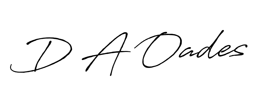 Also You can easily find your signature by using the search form. We will create D A Oades name handwritten signature images for you free of cost using Antro_Vectra_Bolder sign style. D A Oades signature style 7 images and pictures png