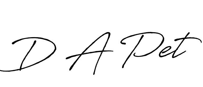 How to make D A Pet name signature. Use Antro_Vectra_Bolder style for creating short signs online. This is the latest handwritten sign. D A Pet signature style 7 images and pictures png