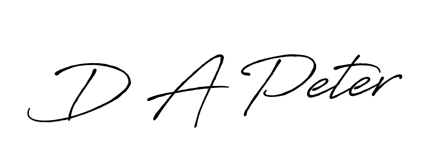 Make a beautiful signature design for name D A Peter. With this signature (Antro_Vectra_Bolder) style, you can create a handwritten signature for free. D A Peter signature style 7 images and pictures png