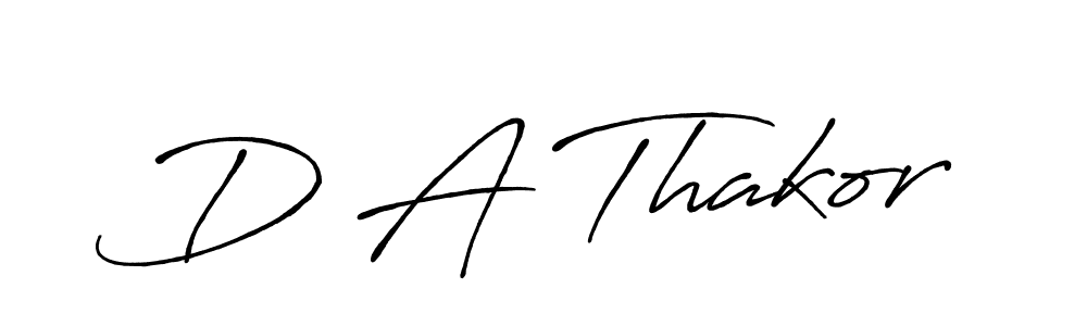 The best way (Antro_Vectra_Bolder) to make a short signature is to pick only two or three words in your name. The name D A Thakor include a total of six letters. For converting this name. D A Thakor signature style 7 images and pictures png