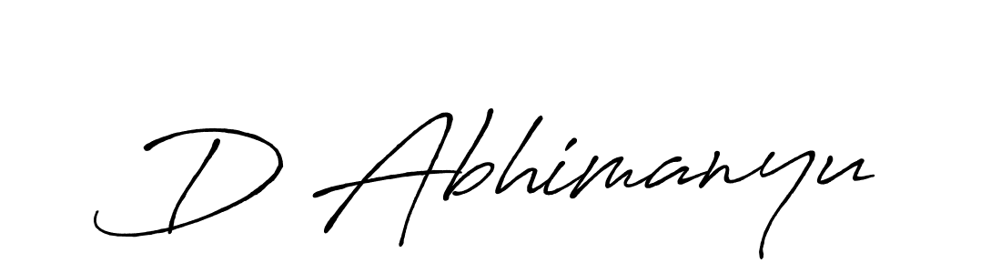 Make a beautiful signature design for name D Abhimanyu. Use this online signature maker to create a handwritten signature for free. D Abhimanyu signature style 7 images and pictures png