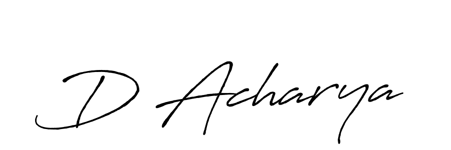D Acharya stylish signature style. Best Handwritten Sign (Antro_Vectra_Bolder) for my name. Handwritten Signature Collection Ideas for my name D Acharya. D Acharya signature style 7 images and pictures png