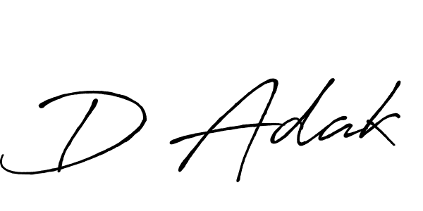 How to make D Adak signature? Antro_Vectra_Bolder is a professional autograph style. Create handwritten signature for D Adak name. D Adak signature style 7 images and pictures png