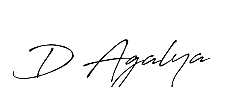 Make a beautiful signature design for name D Agalya. Use this online signature maker to create a handwritten signature for free. D Agalya signature style 7 images and pictures png