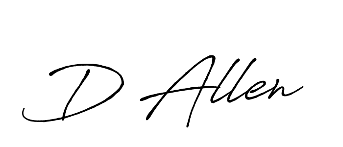 Also we have D Allen name is the best signature style. Create professional handwritten signature collection using Antro_Vectra_Bolder autograph style. D Allen signature style 7 images and pictures png