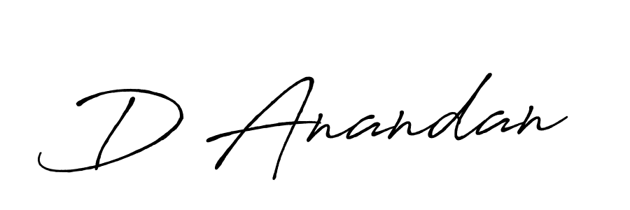 Create a beautiful signature design for name D Anandan. With this signature (Antro_Vectra_Bolder) fonts, you can make a handwritten signature for free. D Anandan signature style 7 images and pictures png