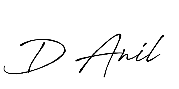 Also we have D Anil name is the best signature style. Create professional handwritten signature collection using Antro_Vectra_Bolder autograph style. D Anil signature style 7 images and pictures png