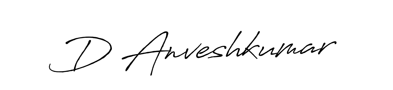 D Anveshkumar stylish signature style. Best Handwritten Sign (Antro_Vectra_Bolder) for my name. Handwritten Signature Collection Ideas for my name D Anveshkumar. D Anveshkumar signature style 7 images and pictures png