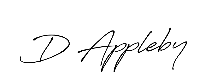 How to make D Appleby signature? Antro_Vectra_Bolder is a professional autograph style. Create handwritten signature for D Appleby name. D Appleby signature style 7 images and pictures png