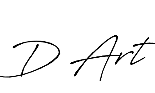 Create a beautiful signature design for name D Art. With this signature (Antro_Vectra_Bolder) fonts, you can make a handwritten signature for free. D Art signature style 7 images and pictures png