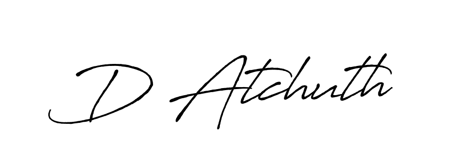 if you are searching for the best signature style for your name D Atchuth. so please give up your signature search. here we have designed multiple signature styles  using Antro_Vectra_Bolder. D Atchuth signature style 7 images and pictures png