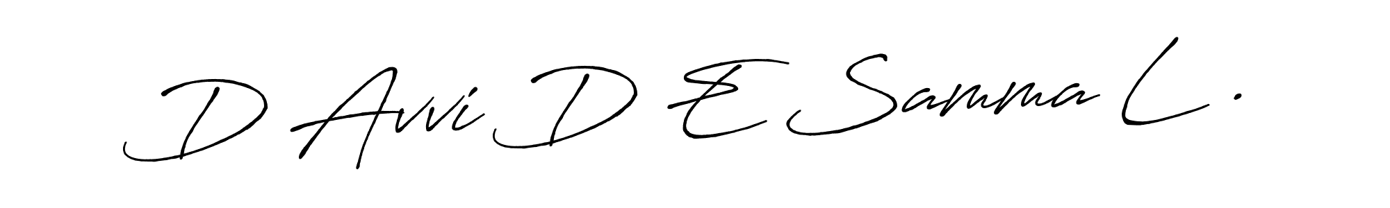 Once you've used our free online signature maker to create your best signature Antro_Vectra_Bolder style, it's time to enjoy all of the benefits that D Avvi D E Samma L . name signing documents. D Avvi D E Samma L . signature style 7 images and pictures png