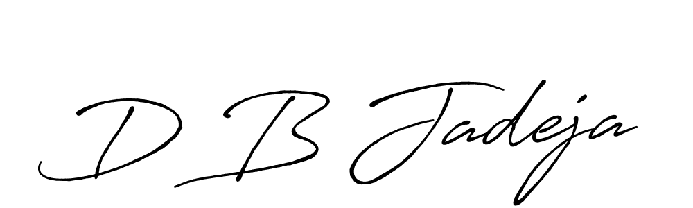 Antro_Vectra_Bolder is a professional signature style that is perfect for those who want to add a touch of class to their signature. It is also a great choice for those who want to make their signature more unique. Get D B Jadeja name to fancy signature for free. D B Jadeja signature style 7 images and pictures png