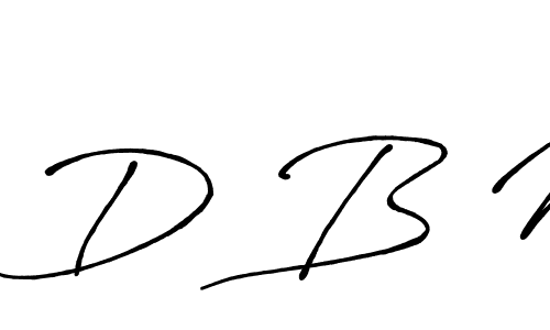 Create a beautiful signature design for name D B M. With this signature (Antro_Vectra_Bolder) fonts, you can make a handwritten signature for free. D B M signature style 7 images and pictures png