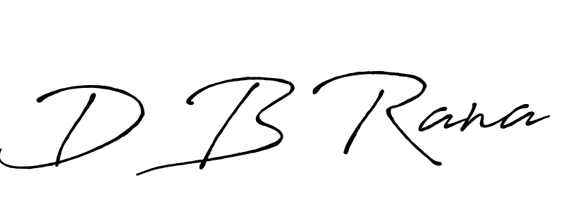 Make a beautiful signature design for name D B Rana. Use this online signature maker to create a handwritten signature for free. D B Rana signature style 7 images and pictures png