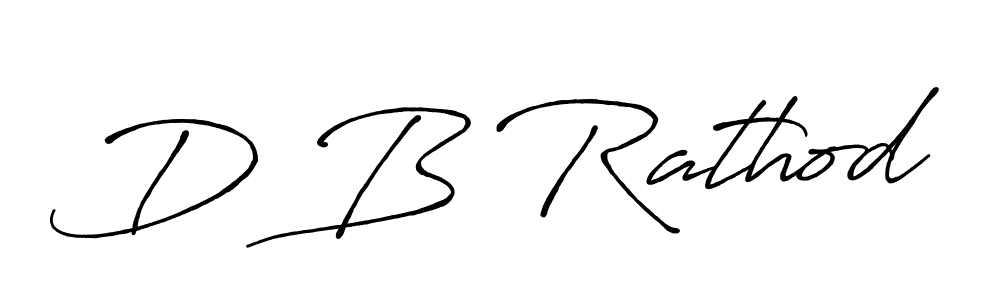 D B Rathod stylish signature style. Best Handwritten Sign (Antro_Vectra_Bolder) for my name. Handwritten Signature Collection Ideas for my name D B Rathod. D B Rathod signature style 7 images and pictures png