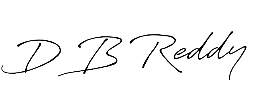 Create a beautiful signature design for name D B Reddy. With this signature (Antro_Vectra_Bolder) fonts, you can make a handwritten signature for free. D B Reddy signature style 7 images and pictures png